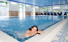 Spa center wellness pool sauna steam bath massage beauty salina maris near Brig